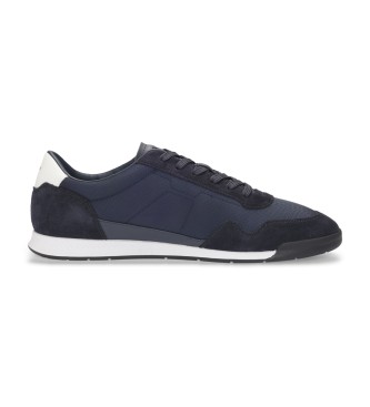 BOSSvoor mannen. 50536524 Trainers Titanium marine (40), Plat, Veters, Casual, Marineblauw