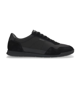 BOSS para hombre. 50536524 Zapatillas Titanium SL negro (41), Plano, Cordones, Casual