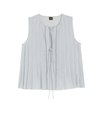 BOSS para mujer. 50559244 Top Ilenna azul (38), Casual, Algodón, Sin mangas / Tirantes