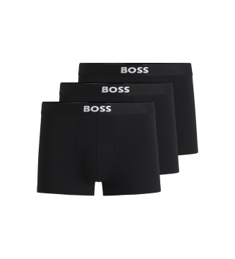 BOSS para hombre. 50544263 Pack 3 Bóxers One Logo negro (XXL), Homewear, Algodón