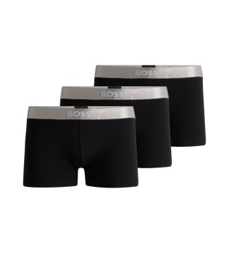 BOSS para hombre. 50514998 Set de 3 bóxers Metallic negro (L), Homewear, Algodón