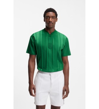 Para hombre. 50554645 Camiseta rayas con textura (S), Casual, Algodón, Manga corta