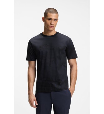 BOSS para hombre. 50548334 Camiseta Clash marino (3XL), Casual, Algodón, Manga corta