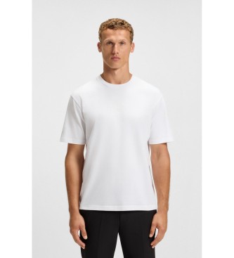 BOSS para hombre. 50547971 Camiseta Hole19 blanco (S), Casual, Algodón, Manga corta