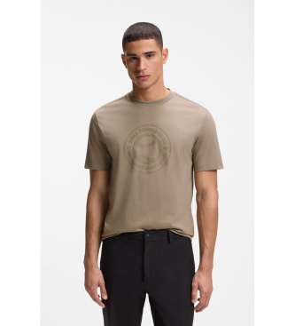 BOSS para hombre. 50553648 Camiseta Join Logo marrón (XL), Casual, Algodón, Manga corta