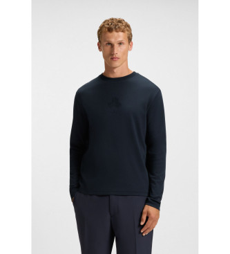 BOSS para hombre. 50549414 Camiseta TS Mirror Togn azul (XXL), Casual, Poliéster, Manga larga