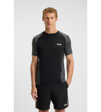 BOSS para hombre. 50549511 Camiseta Matchball negro (M), Casual, Poliéster, Manga corta