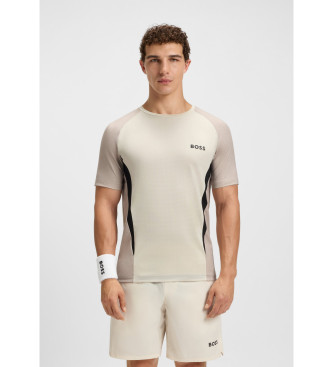 BOSS para hombre. 50549511 Camiseta Matchball beige (3XL), Deportivo, Multideporte, Poliéster, Manga corta