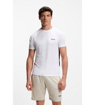BOSS para hombre. 50554544 Camiseta Spin CB blanco (3XL), Casual, Poliéster, Manga corta