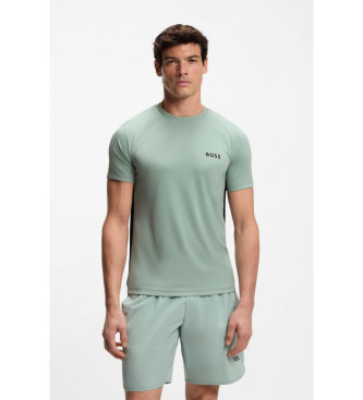 BOSS para hombre. 50554544 Camiseta Spin CB verde (XXL), Casual, Poliéster, Manga corta