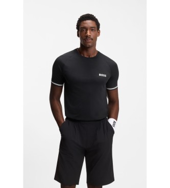 BOSS para hombre. 50559207 Camiseta Active negro (L), Casual, Poliéster, Manga corta