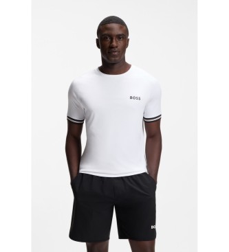 BOSS para hombre. 50559207 Camiseta Active blanco (S), Casual, Poliéster, Manga corta