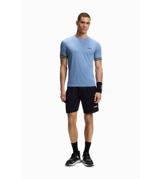 BOSS para hombre. 50559207 Camiseta Active azul (S), Casual, Poliéster, Manga corta