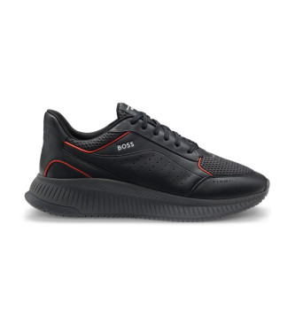 BOSS para hombre. 50548706 Zapatillas Evo Run negro (43), Plano, Cordones, Casual