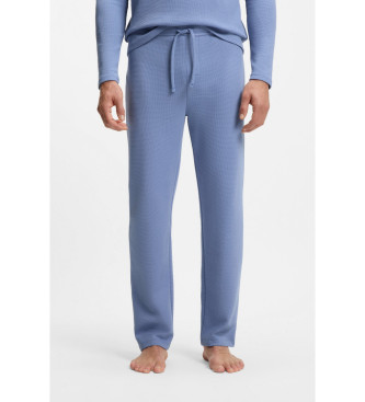 BOSS para hombre. 50535877 Pantalón Waffle azul (S), Homewear, Algodón