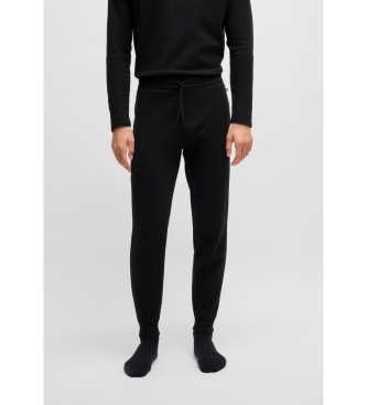 BOSS para hombre. 50535878 Pantalón Waffle Cuff negro (XL), Homewear, Algodón