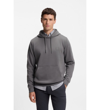 BOSS para hombre. 50509314 Sudadera Wetalk gris (S), Casual, Poliéster