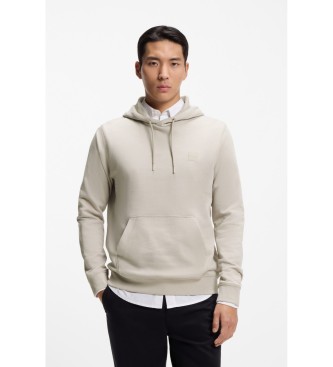 BOSS para hombre. 50509314 Sudadera con capucha Straight Fit beige (XXL), Casual, Algodón
