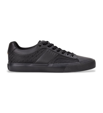BOSS para hombre. 50536508 Zapatillas Aiden Tenn negro (41), Plano, Cordones, Casual