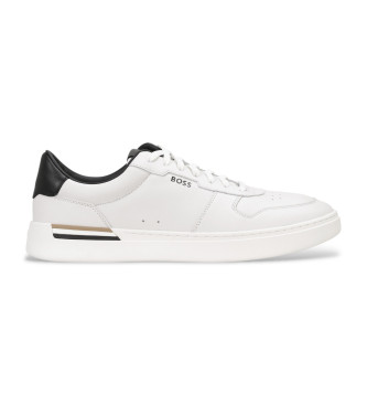Zapatillas de piel Clint Tenn ltvp blanco (40), Plano, Cordones, Casual