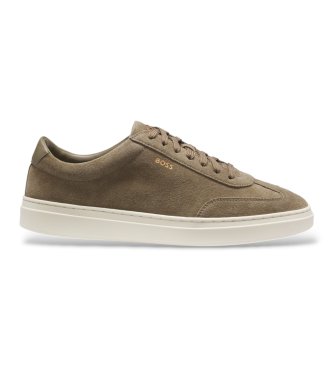 BOSS Zapatillas de Piel Kieran Tenn verde