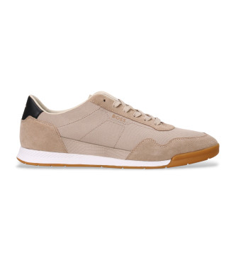 BOSS para hombre. 50536524 Zapatillas Titanium beige (45), Plano, Cordones, Casual