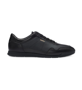 BOSS para hombre. 50536525 Zapatillas Titanium negro (42), Plano, Cordones, Casual