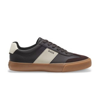 BOSS para hombre. 50557852 Zapatillas Aiden marrón (41), Plano, Cordones, Casual