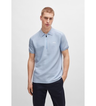 BOSS para hombre. 50512688 Polo Zayno azul (3XL), Casual, Poliamida, Manga corta, Sostenible