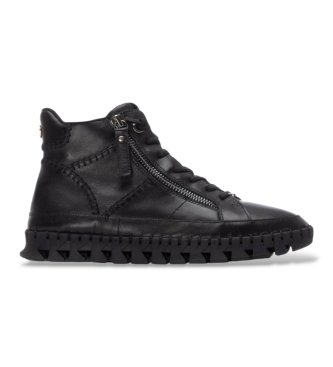 Carmela para mujer. 16270803-NEGRO Botines de Piel 162708 negro (36), Plano, Cordones, Cremallera, Casual
