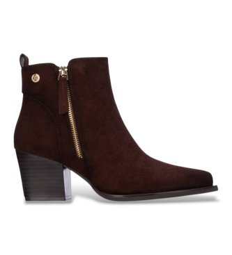 Xti para mujer. 14610304-MARRON Botines 146103 marrón (36), 5 a 8cm, Cremallera, Casual