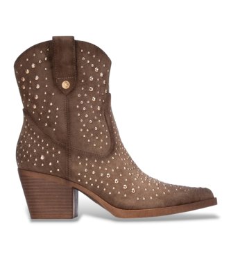 Xti para mujer. 14619201-TAUPE Botines 146192 taupe (36), 5 a 8cm, Cremallera, Casual