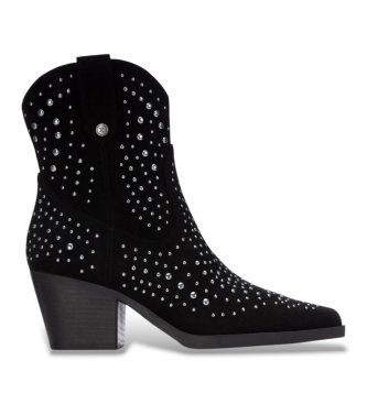 Xti para mujer. 14619202-NEGRO Botines 146192 negro (36), 5 a 8cm, Cremallera, Casual
