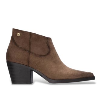 Xti para mujer. 14651702-TAUPE Botines 146517 taupe (36), 5 a 8cm, Cremallera, Casual