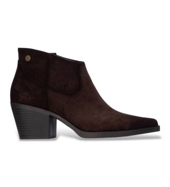 Xti para mujer. 14651703-MARRON Botines 146517 marrón (36), 5 a 8cm, Cremallera, Casual