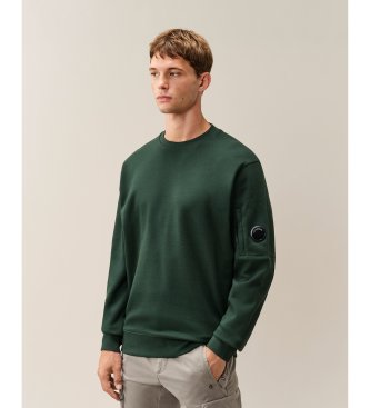 C.P. Company para hombre. 21CMSS713A005086W Sudadera Crew Lens verde (L), Casual, Algodón