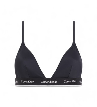 Calvin Klein para mujer. KW0KW02424 Bikini de triangulo Meta Legacy negro (M), Beachwear, Nylon