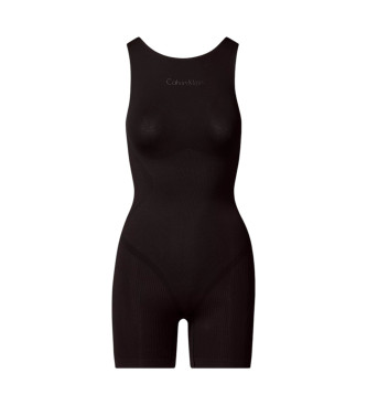 Calvin Klein para mujer. LV00QF8326 Body moldeador sin costuras Icon Shapewear negro (L), Homewear, Poliamida