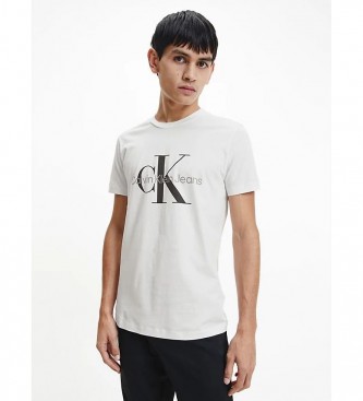 Calvin Klein para hombre. Camiseta Core Monogram Slim blanco
