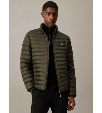Calvin Klein para hombre. K10K113474 Chaqueta de plumas acolchada verde (XL), Casual, Nylon