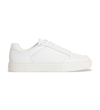 Calvin Klein para hombre. HM0HM01899 Zapatillas Clean Cup blanco (42), Piel, Plano, Cordones, Casual