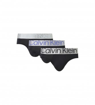 Calvin Klein para homem. Pacote de 3 Hip Briefs preto Calvin Klein