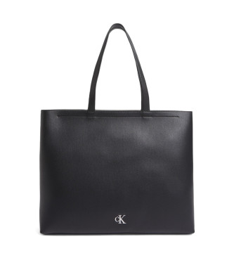 Calvin Klein Jeans för kvinnor. K60K612714 Slim Tote Bag svart (OSFA), Casual, Återvunnen polyester