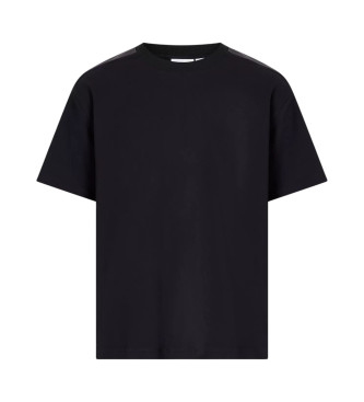 Calvin Klein Jeans para hombre. J30J327237 Camiseta con logo negro (XL), Casual, Manga corta, Algodón Orgánico, Sostenible