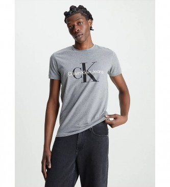 Calvin Klein Jeans - pour homme. t-shirt mince core monogram gris