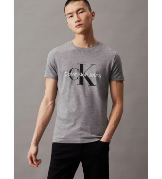 Calvin Klein Jeans - pour homme. t-shirt mince core monogram gris