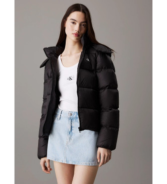 Calvin Klein Jeans för kvinnor. J20J223571 Kort dunjacka svart (M), Casual, Återvunnen nylon