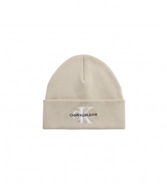 Calvin Klein Jeans para hombre. K50K511160 Gorro Monologo taupe (OSFA), Casual, Algodón Orgánico, Sostenible, Calvin Klein Jeans outlet 2024