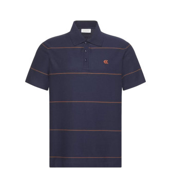 Calvin Klein Jeans para hombre. LV04RC269G Polo Cross Grain azul (S), Casual, Algodón, Manga corta