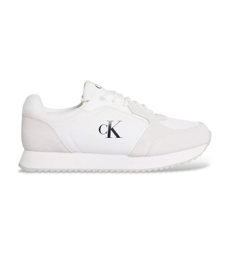 Calvin Klein Jeansvoor mannen. YM0YM01326 Sportschoenen Retro Runner wit (41), Plat, Veters, Casual